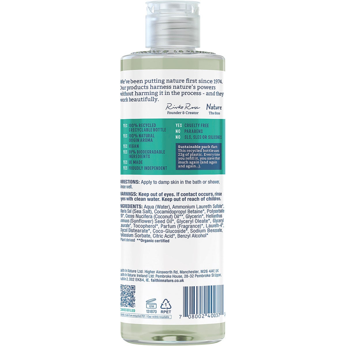 FAITH IN NATURE Body Wash Hydrating Coconut 400ml