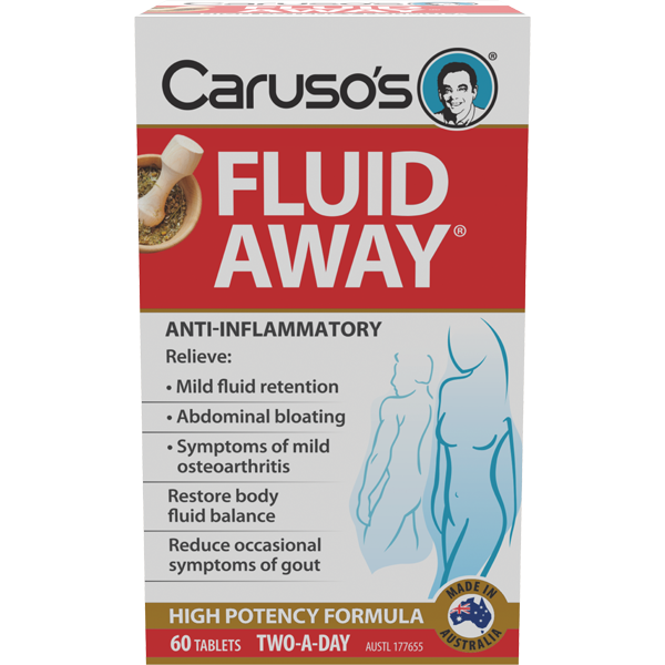 Caruso's Natural Health Fluid Away 60 Tablets