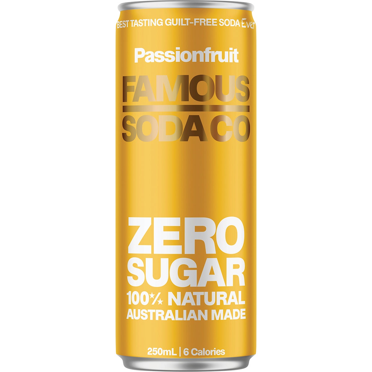 Famous Zero Sugar Soda Passionfruit 4x250ml