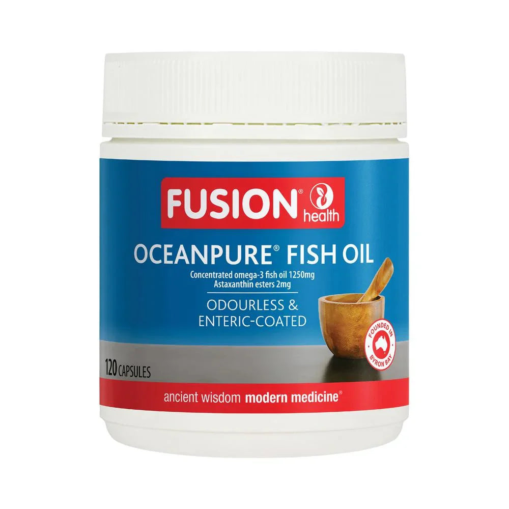 Fusion Health Oceanpure Fish Oil Orourless & Enteric Coated 120c