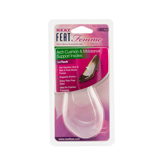 Neat Feat Femme Slimline Gel Arch Cushion & Metatarsal Insoles