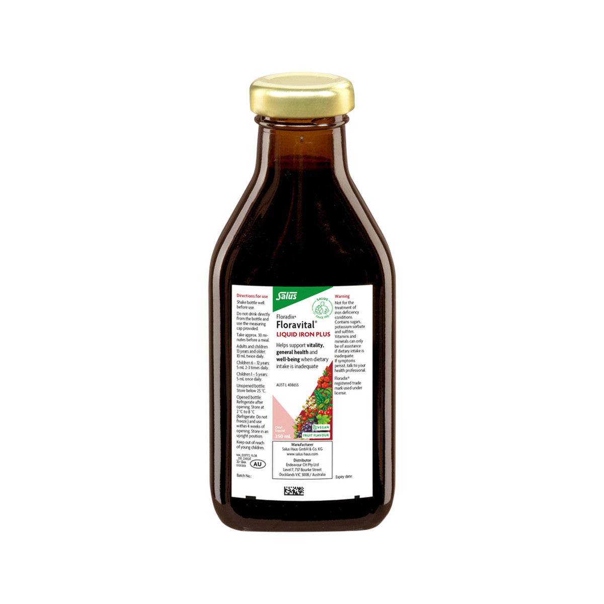 Floradix (by Salus) Floravital (Liquid Iron Plus) Oral Liquid 250ml