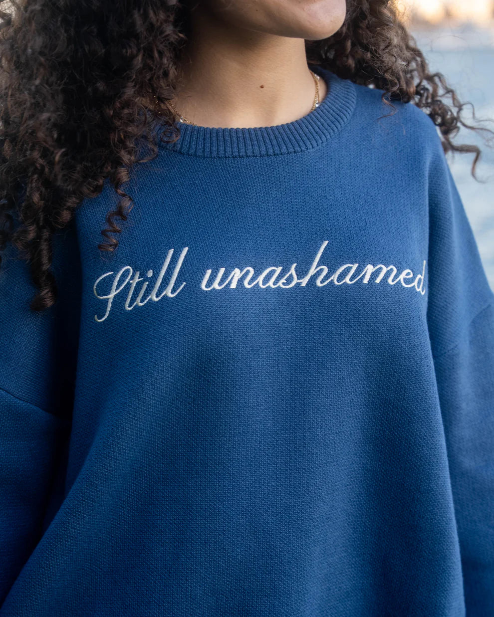 STILL UNASHAMED SWEATER - NAVY (X-LARGE)