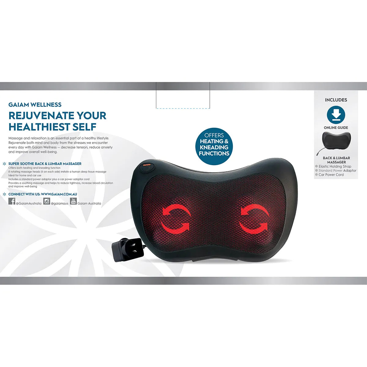 GAIAM Back & Lumbar Massager 1