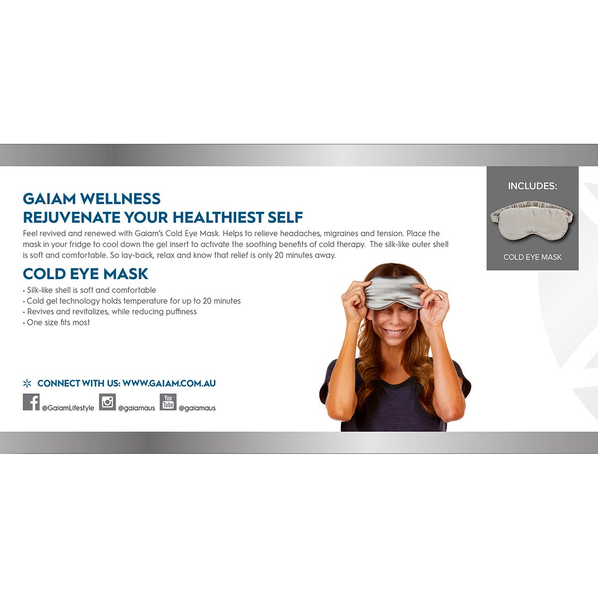 GAIAM Revive and Renew Cold Eye Mask 1