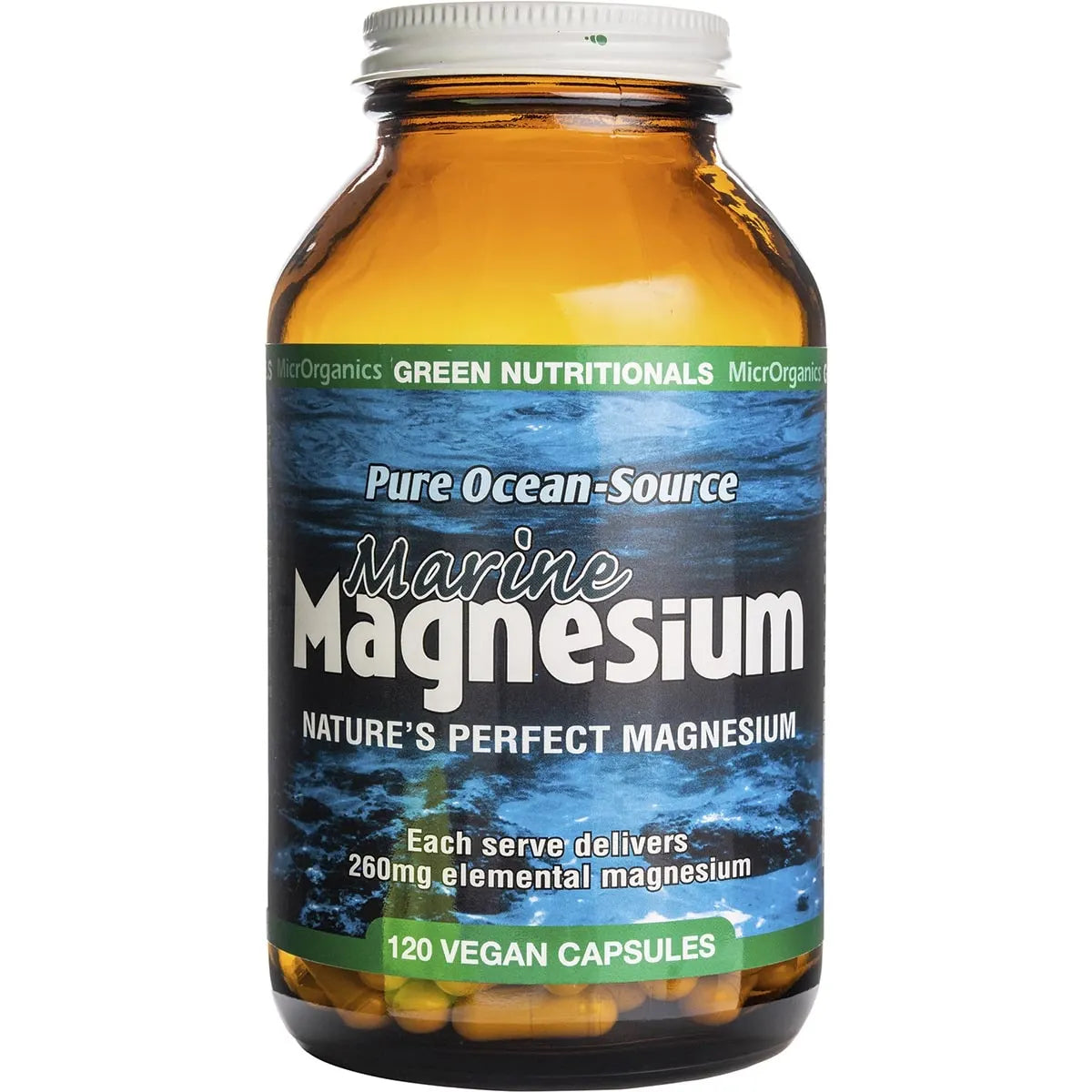 Green Nutritionals Marine Magnesium Vegan Capsules (260mg) 120