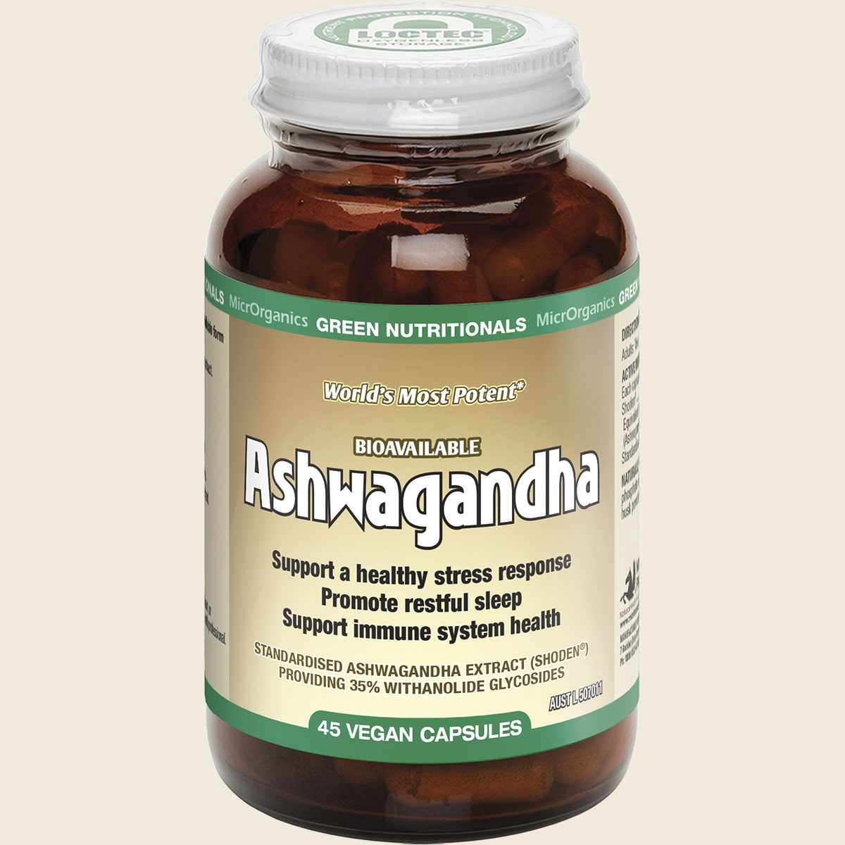 Green Nutritionals Ashwagandha 45 Caps