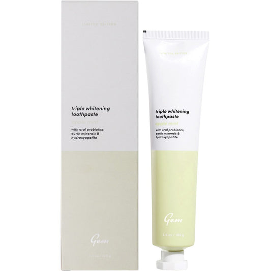 GEM Toothpaste Triple Whitening Apple Mint 100g