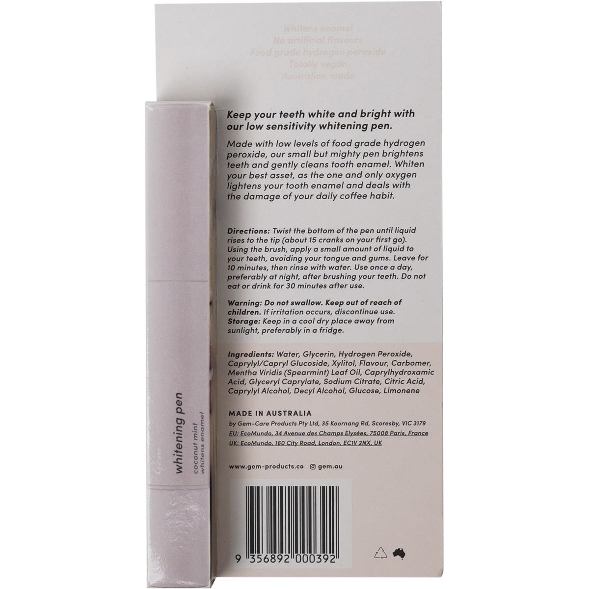 GEM Whitening Pen Coconut Mint 4ml