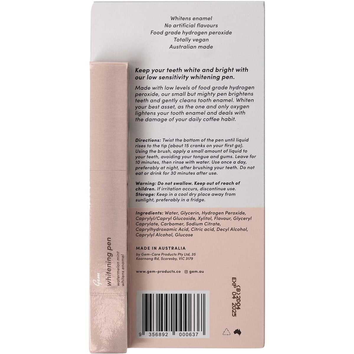GEM Whitening Pen Watermelon Mint 4ml