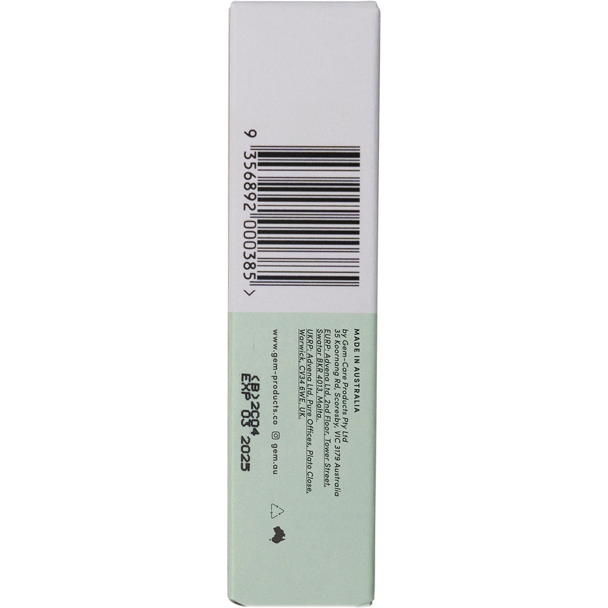 GEM Breath Spray Crisp Mint 9ml