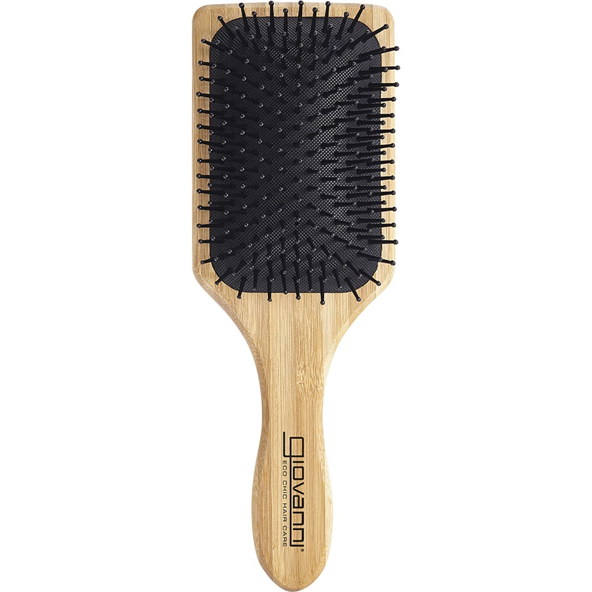 GIOVANNI Bamboo Hair Brush Paddle - Nylon, Ball-Tipped Bristles 1