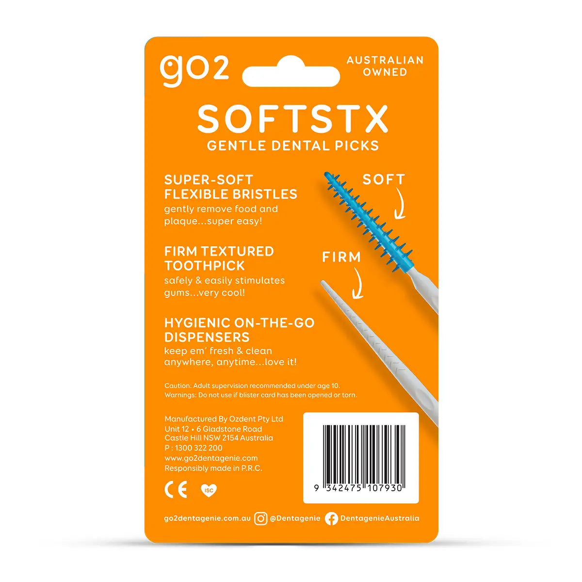 GO2 Dentagenie Softstx Minty 50 Pack New