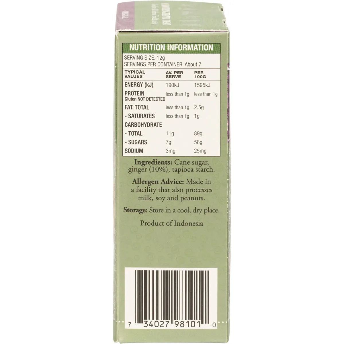 THE GINGER PEOPLE Gin Gins Ginger Candy Chewy - Original 84g