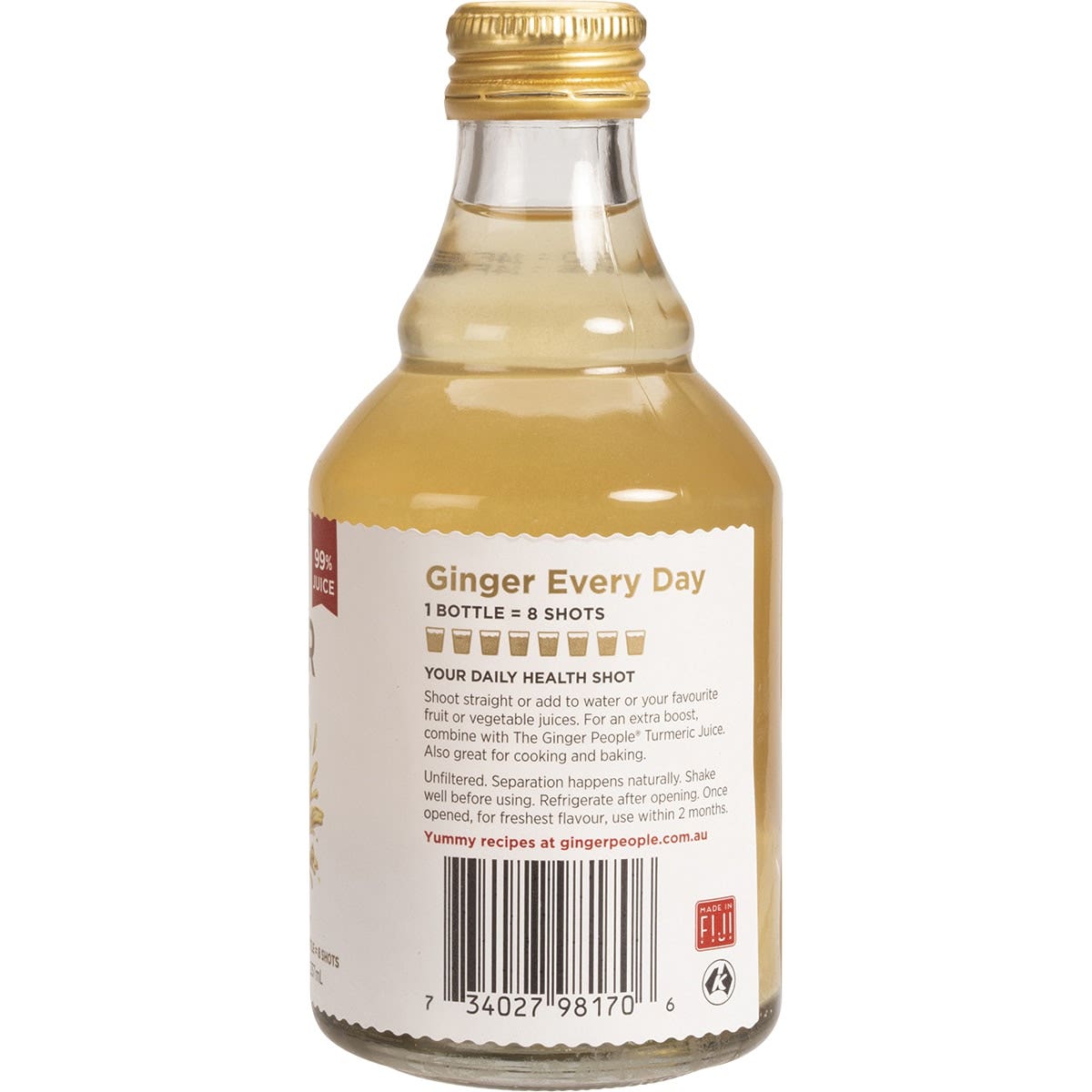 THE GINGER PEOPLE Ginger Juice 99% Juice 237ml