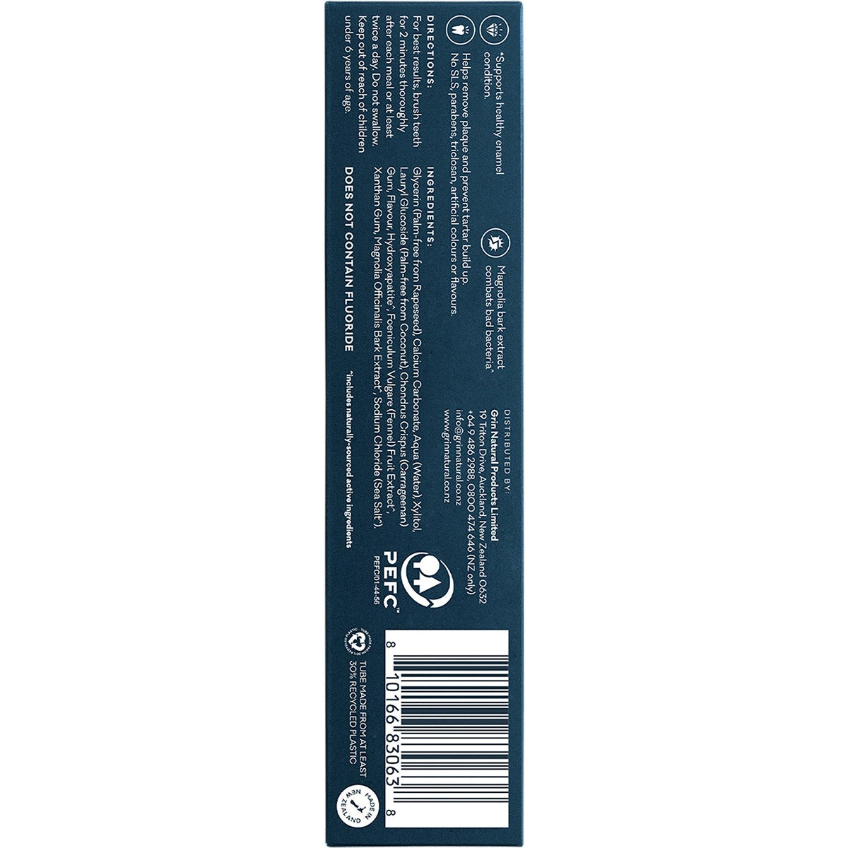 Grin Pro Toothpaste Enamel Care with Nano-Hydroxyapatite 113g