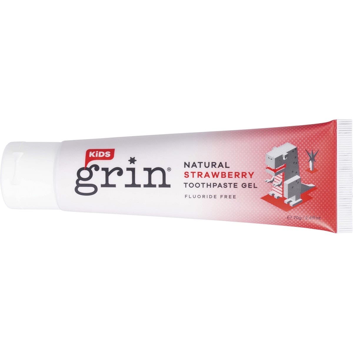Grin Natural Strawberry Kid's Toothpaste (Fluoride Free) 70g