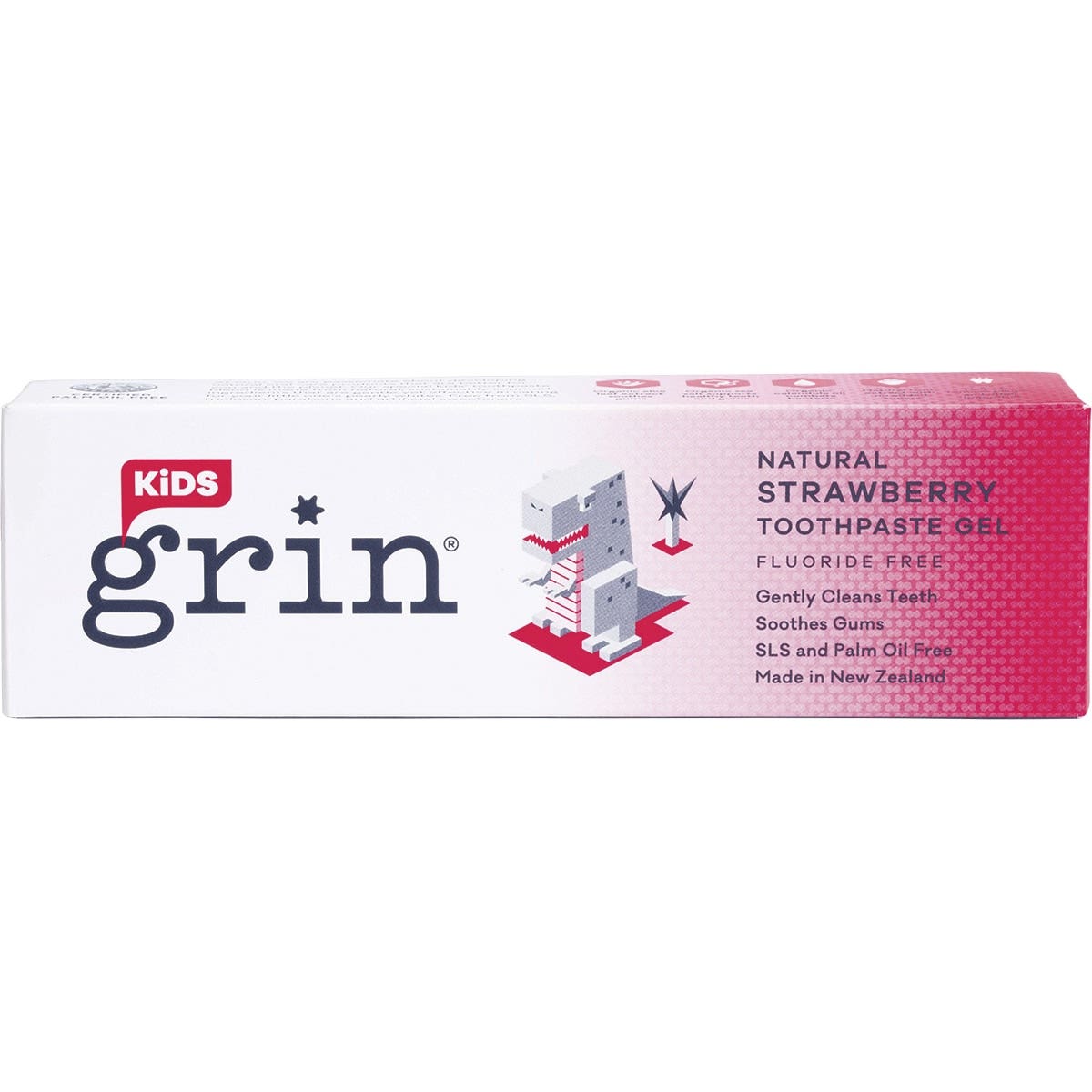 Grin Natural Strawberry Kid's Toothpaste (Fluoride Free) 70g