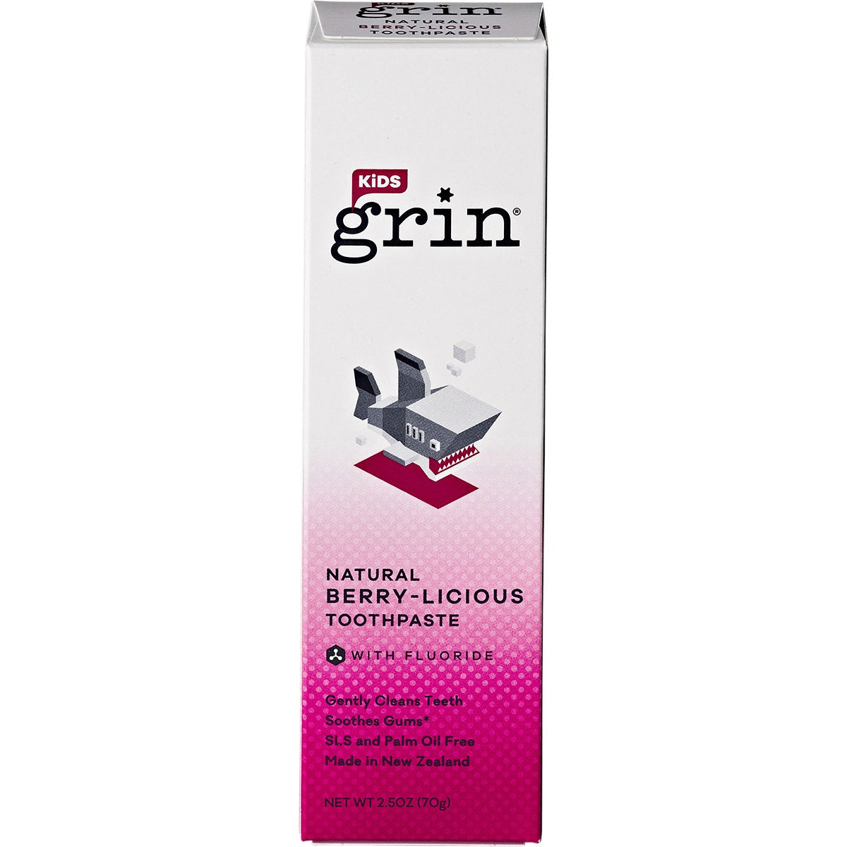 GRIN Toothpaste Kids Berry-Licious with Fluoride 70g