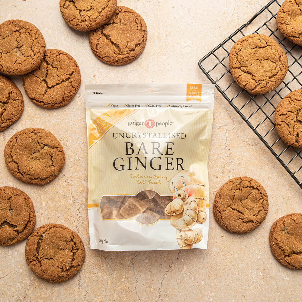 THE GINGER PEOPLE Uncrystallised Bare Ginger 200g