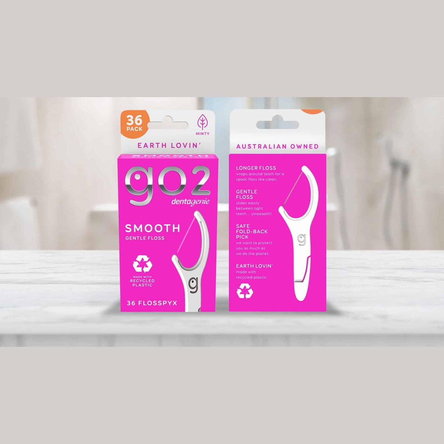 Go2 Dentagenie Smooth Gentle Floss Tape 36 Pack