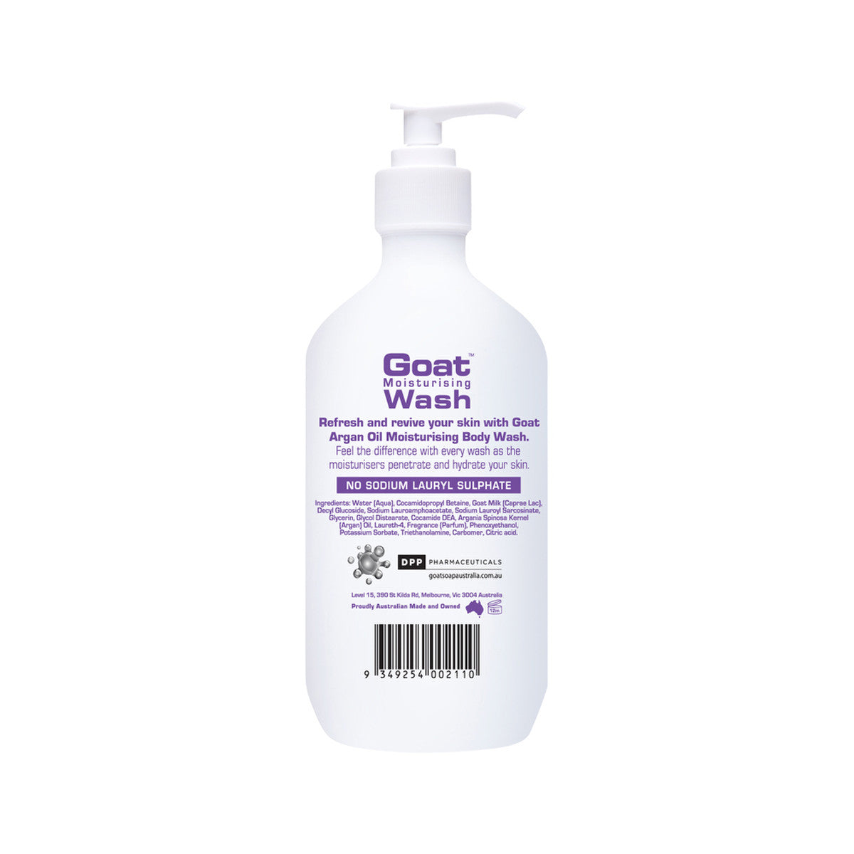 Goat Range Goat Moisturising Wash Argan Oil 500ml