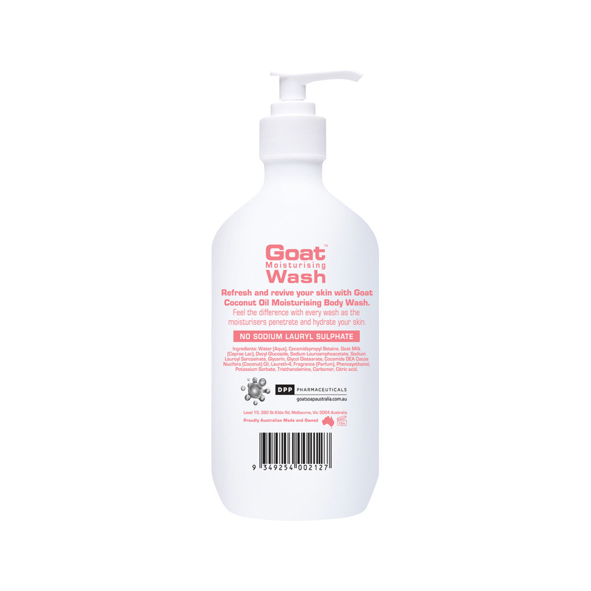 Goat Range Goat Moisturising Wash Coconut 500ml