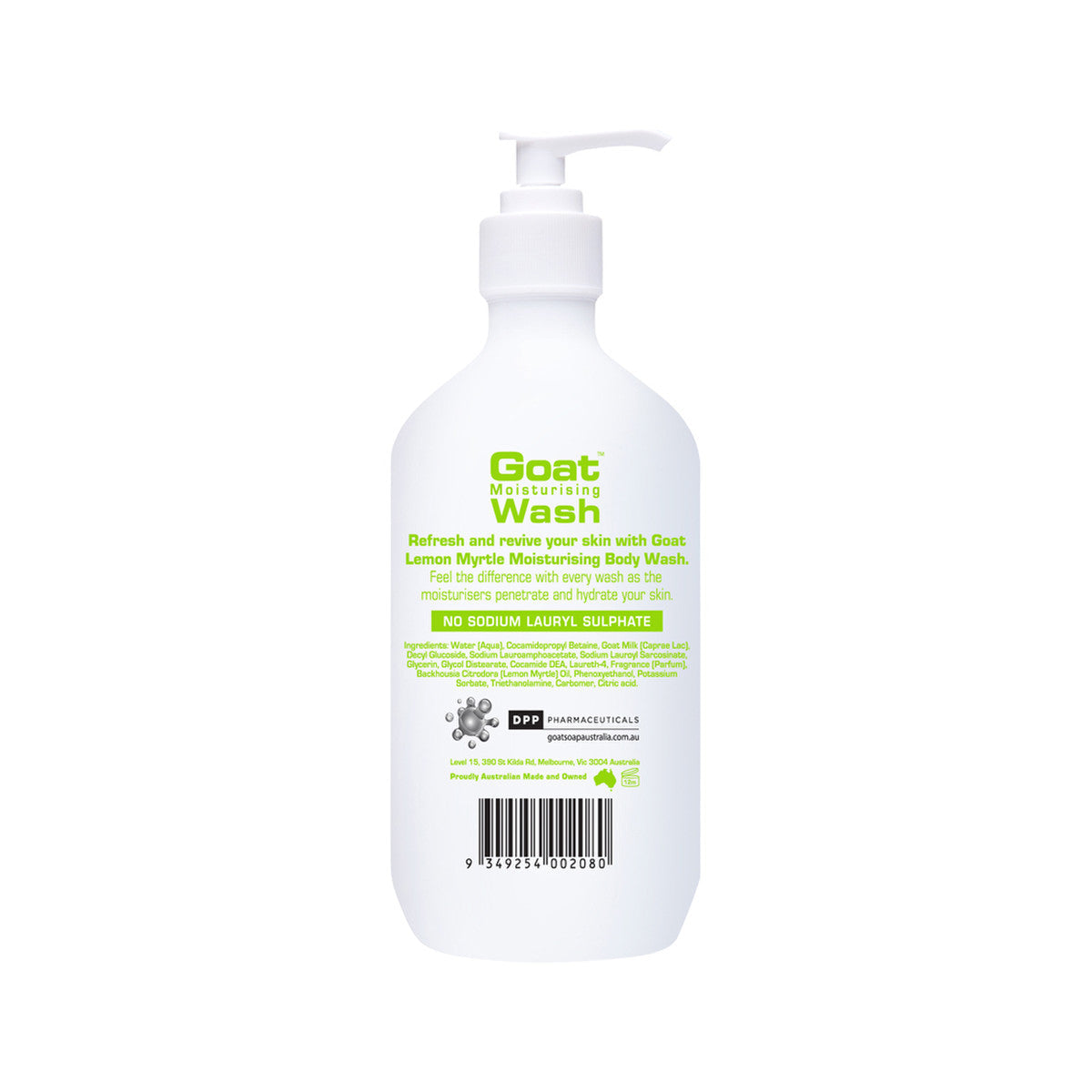 Goat Range Goat Moisturising Wash Lemon Myrtle 500ml