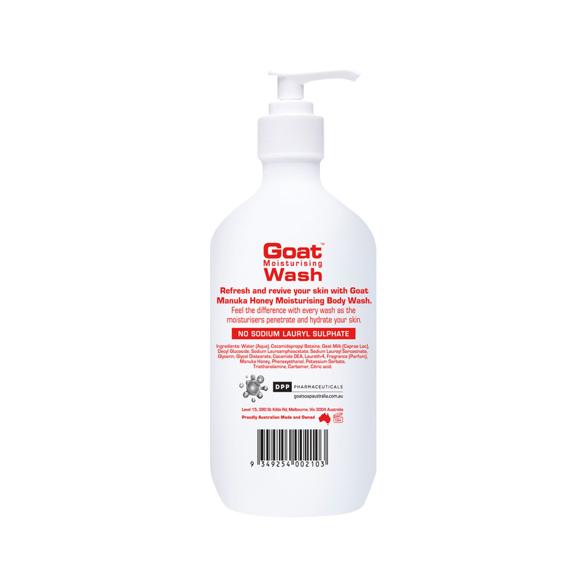Goat Range Goat Moisturising Wash Manuka Honey 500ml