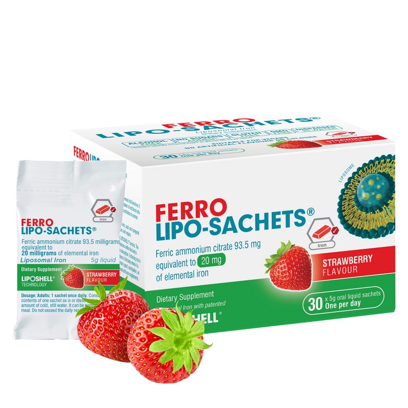 Ferro Lipo-Sachets Strawberry Flavour 30 Sachets