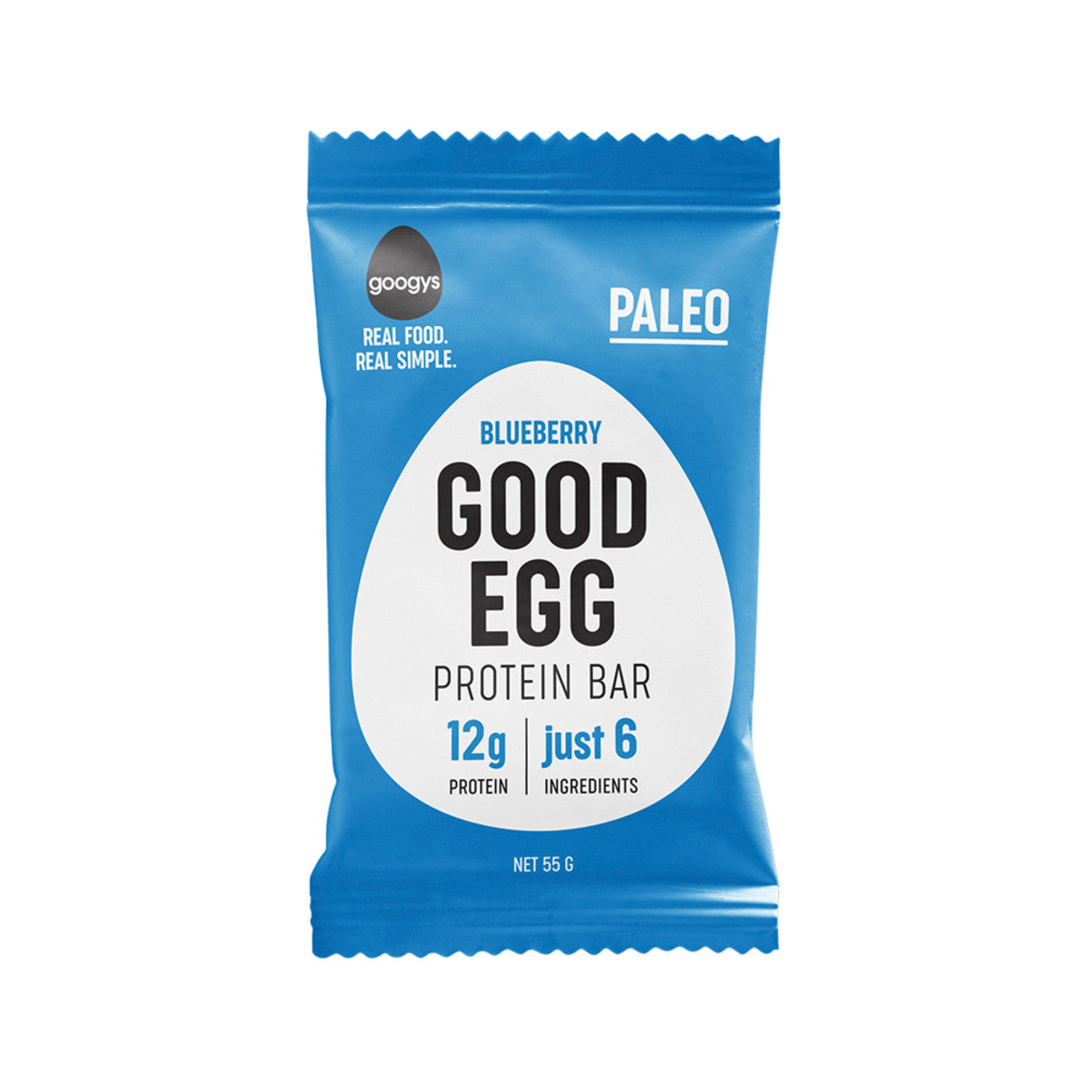 Googys Good Egg Protein Bar Blueberry 55g(Pack of 12)