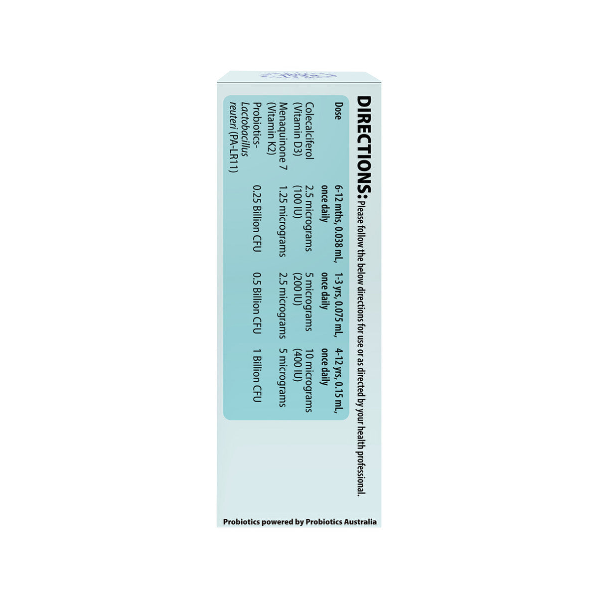 Henry Blooms Infant Liquid D3 & K2 with Probiotics 9.75ml