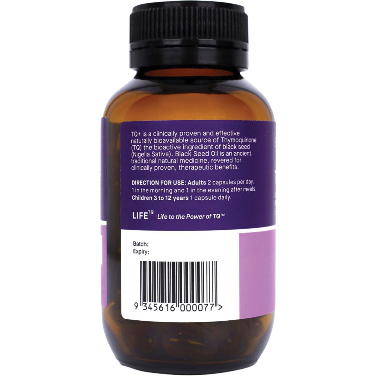 HAB SHIFA TQ+ Activated Black Seed Oil Vegecapsules 120