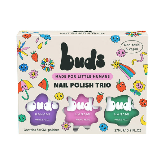 Hanami Buds Kids Nail Polish Trio Twist 3 X 9ml