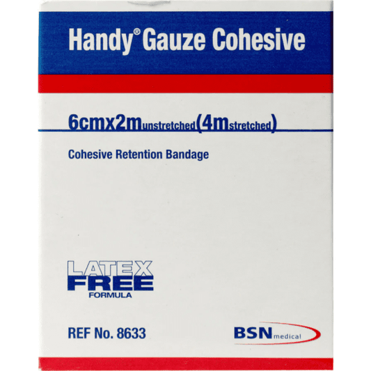Handy gauze Cohesive 6cmx2mtr Unstretched