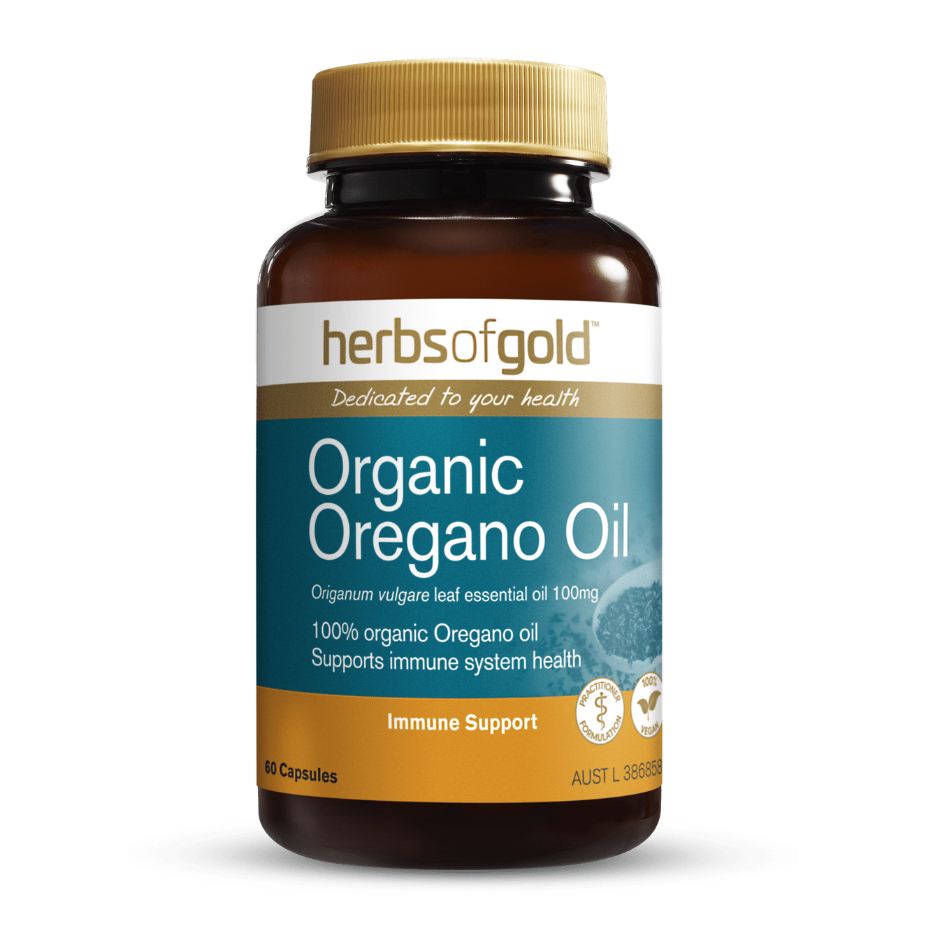 Herbs of Gold Organic Oregano Oil 60c