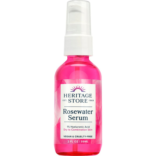 HERITAGE STORE Rosewater Serum 1% Hyaluronic Dry to Combination Skin 59ml