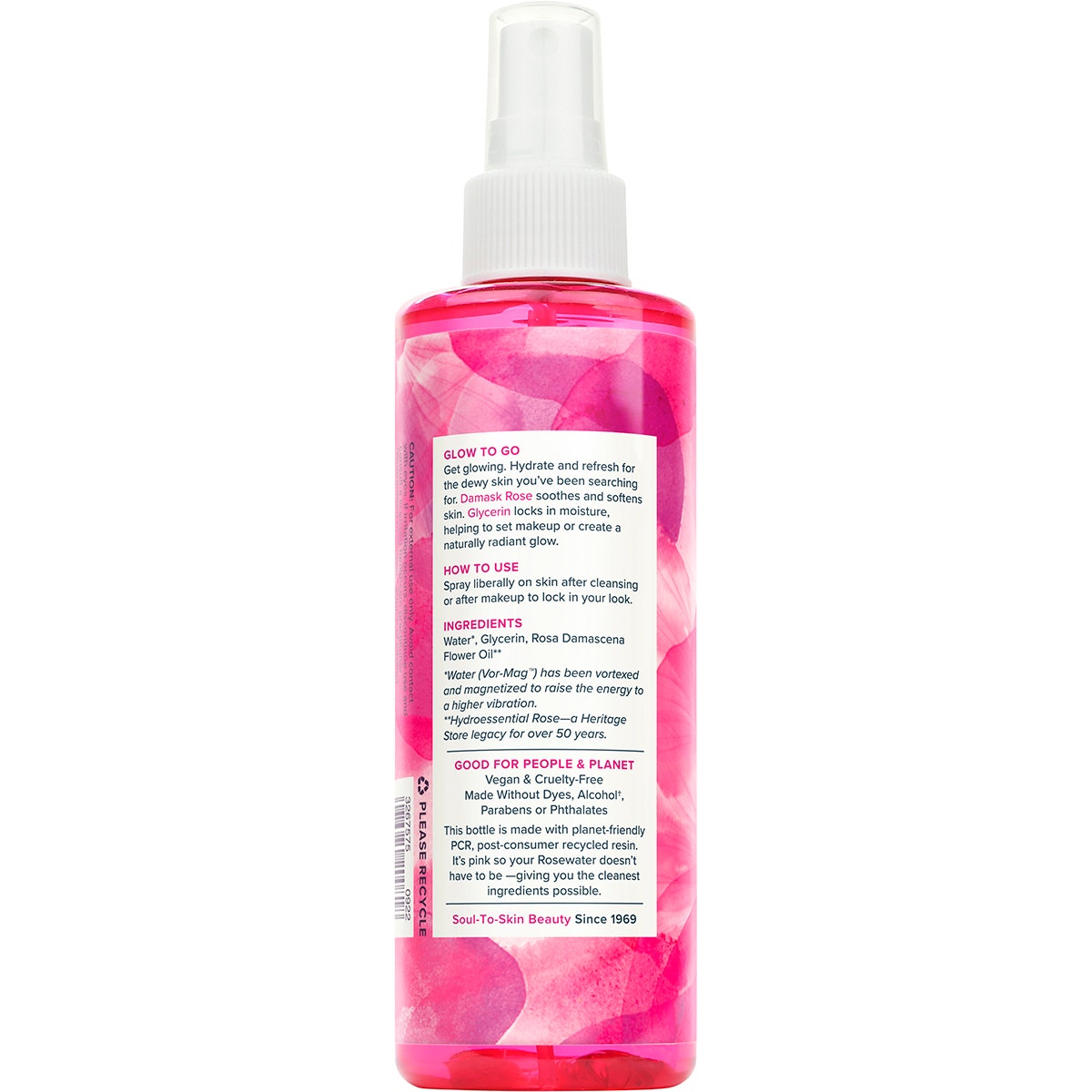 HERITAGE STORE Rosewater & Glycerin Hydrating Facial Mist 237ml