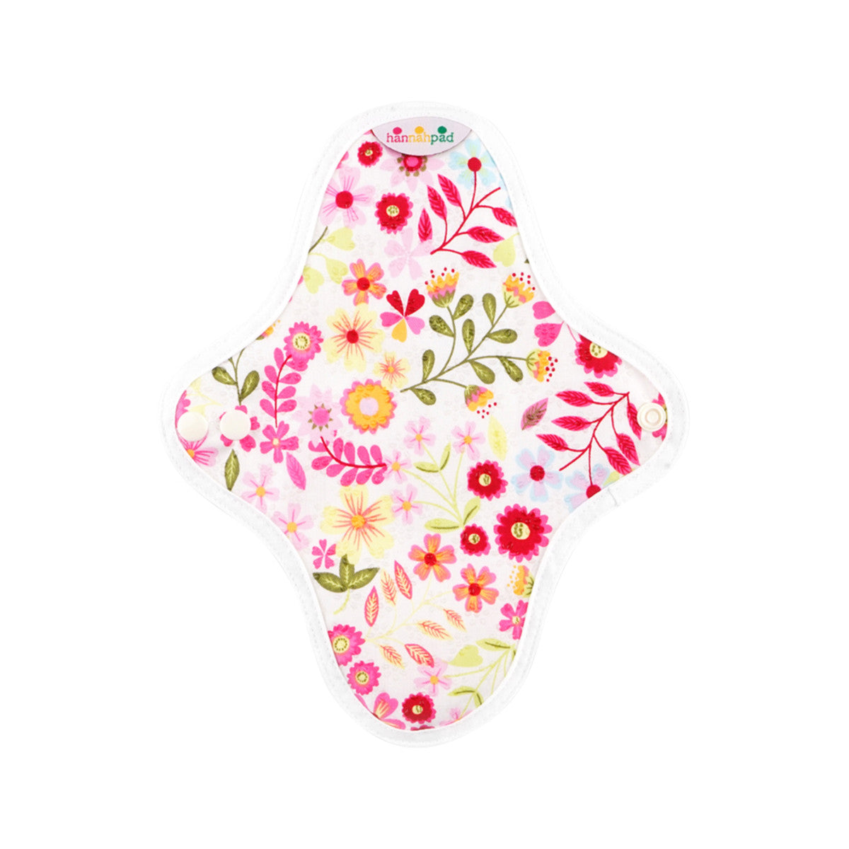 Hannah Pad Organic Cotton Reusable Cloth Pad Pantyliner Extra Grip x 2 Pack (Fabric supplied at random)