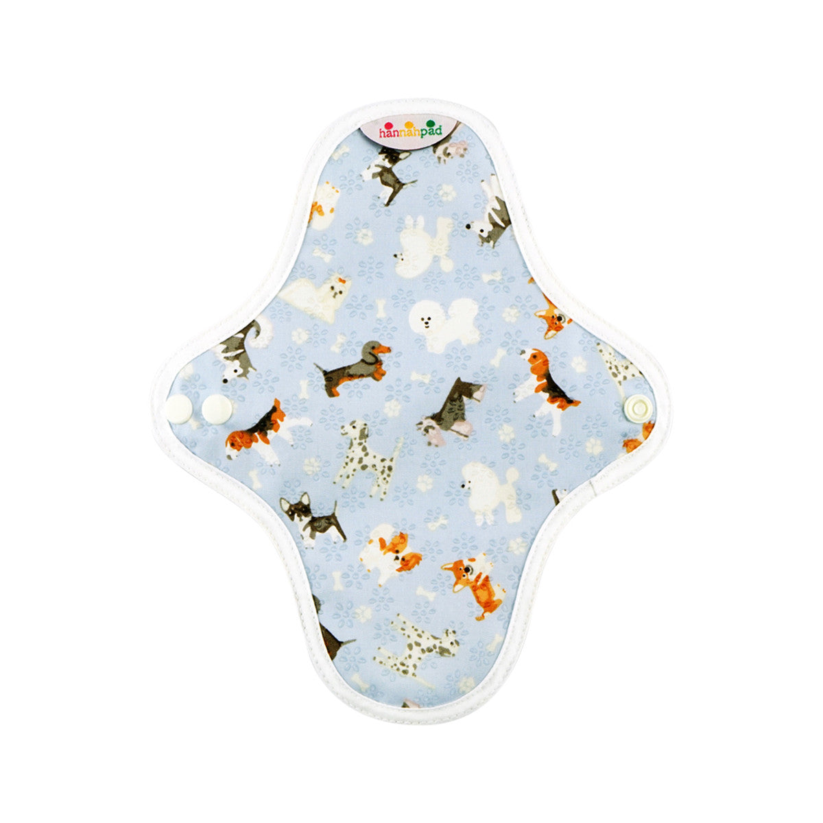 Hannah Pad Organic Cotton Reusable Cloth Pad Pantyliner Extra Grip x 2 Pack (Fabric supplied at random)