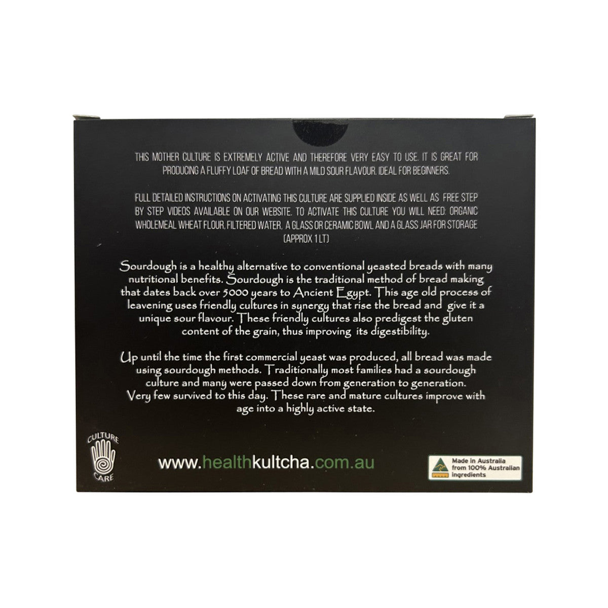 Health Kultcha Organic Ancient Sourdough Culture