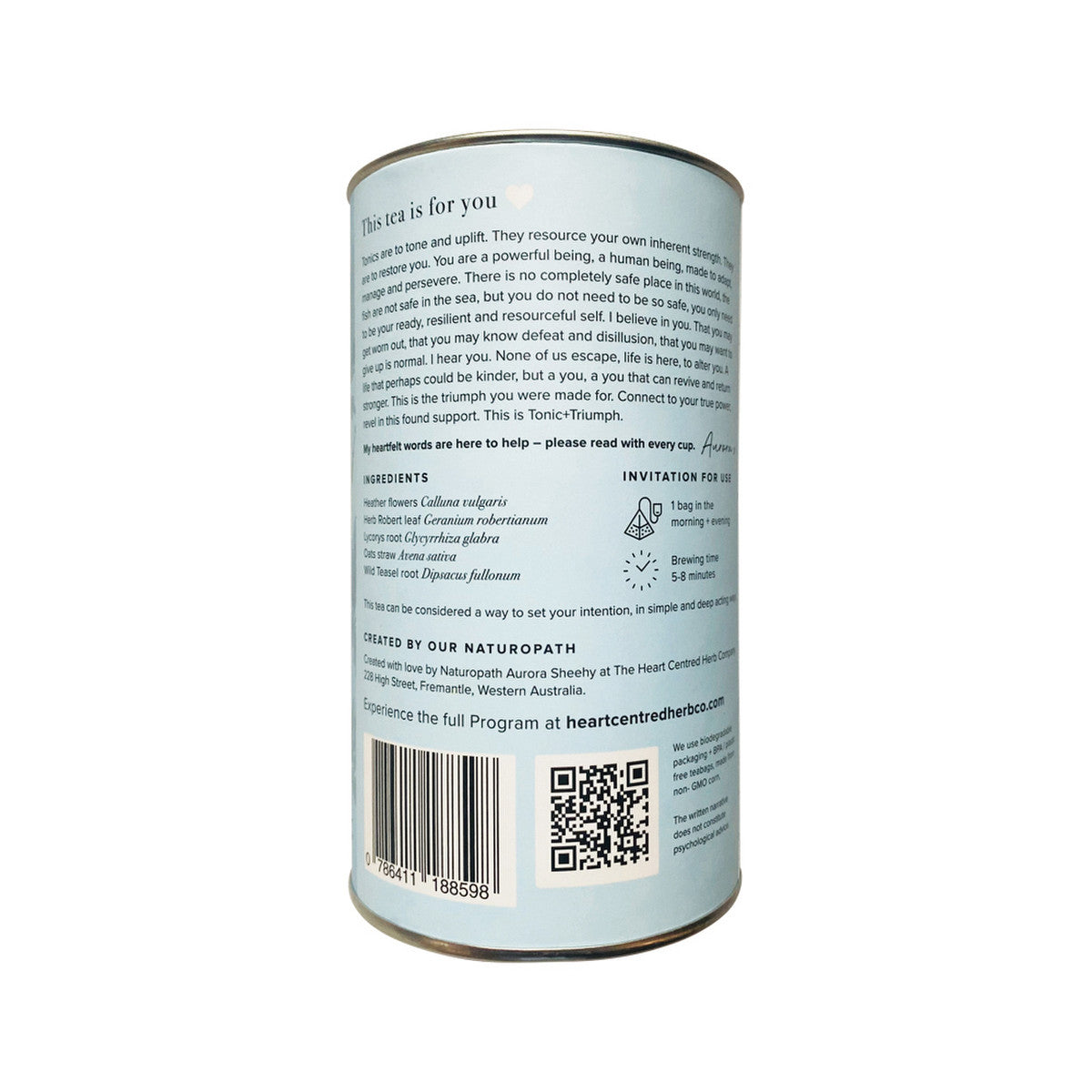 The Heart Centred Herb Company Tonic + Triumph x 14 Tea Bags