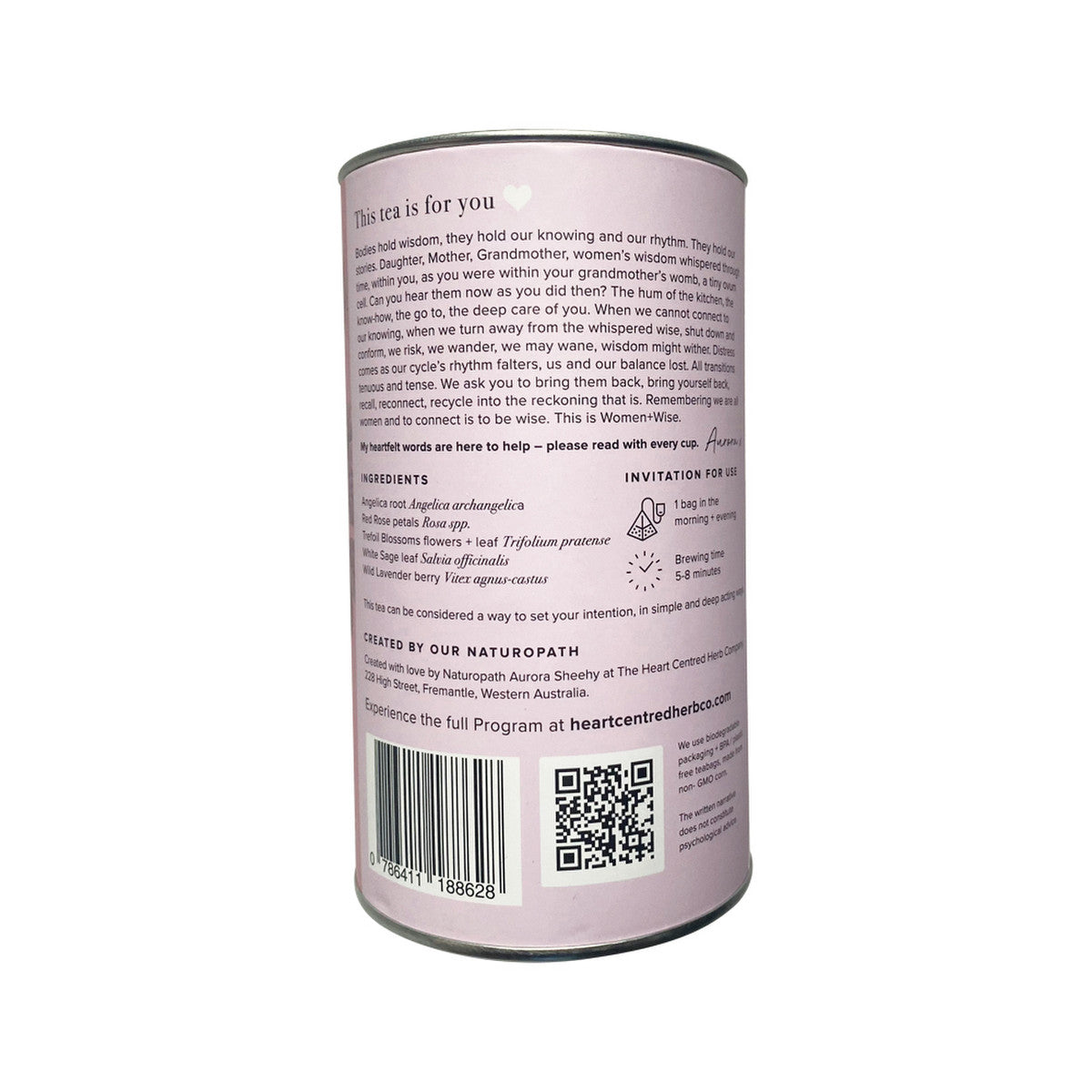 The Heart Centred Herb Company Women + Wise x 14 Tea Bags