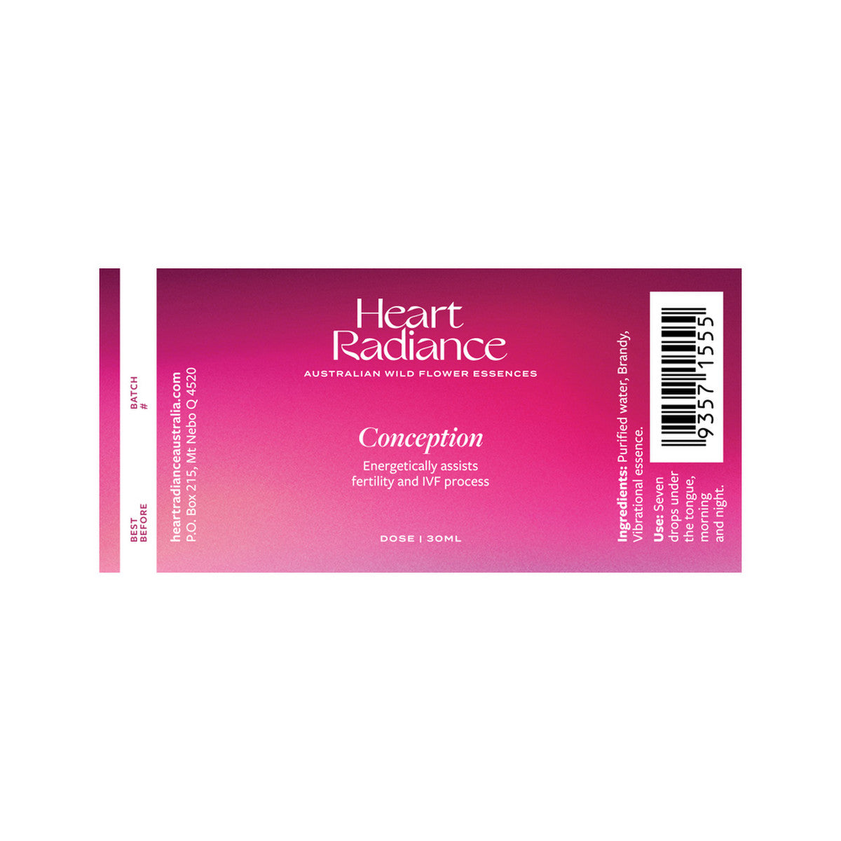 Heart Radiance (Australian Wild Flower Essences) Conception 30ml
