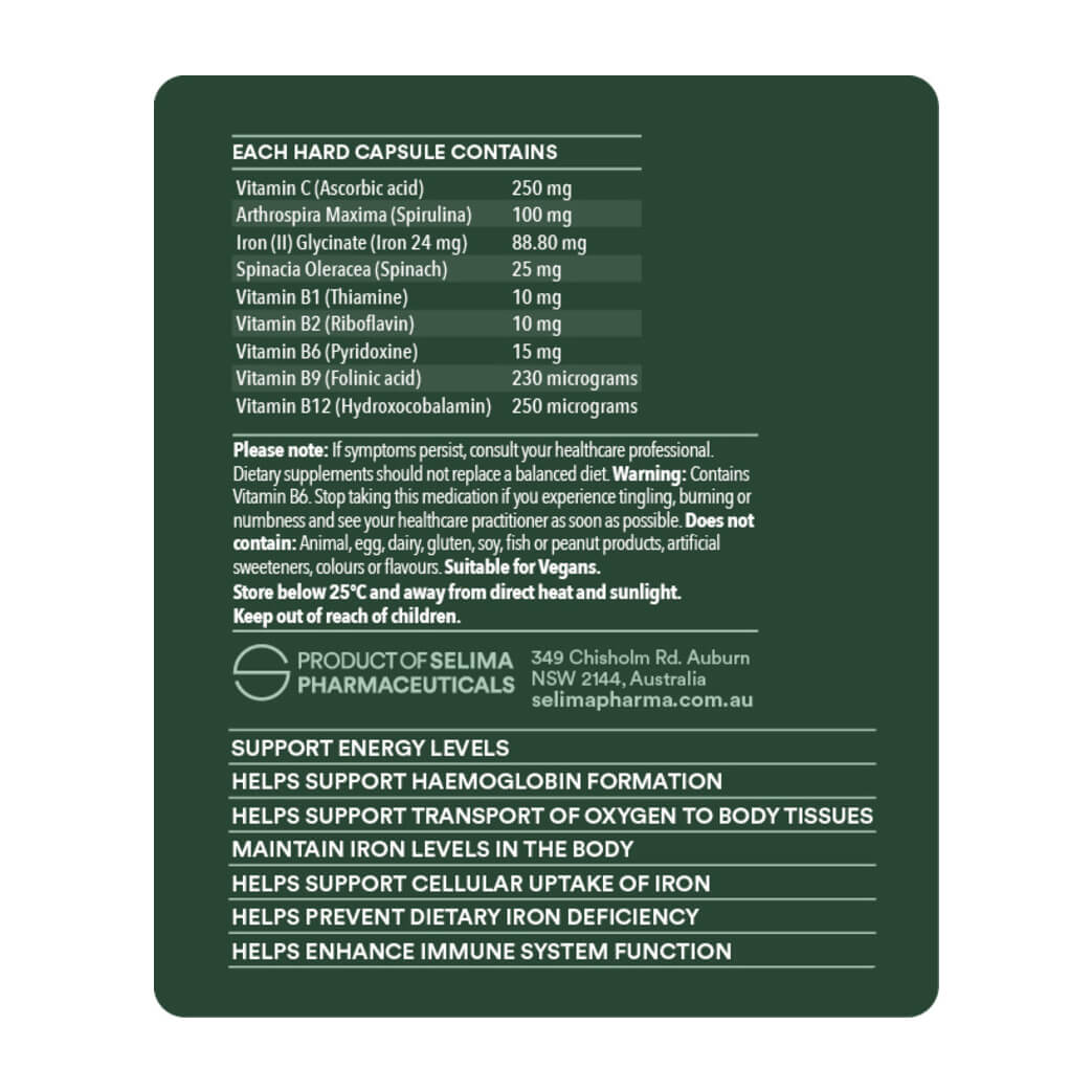 Ultra Nature Iron Advanced 30 Capsules