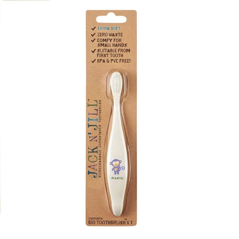 JACK N' JILL Toothbrush (Children) Monkey - Biodegradable 1