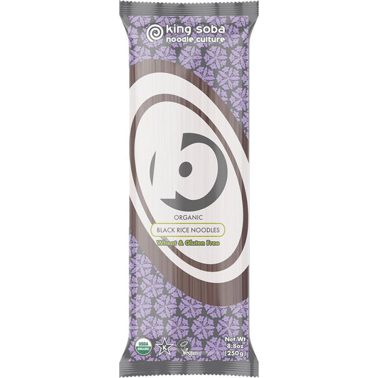 KING SOBA Organic Black Rice Noodles 250g
