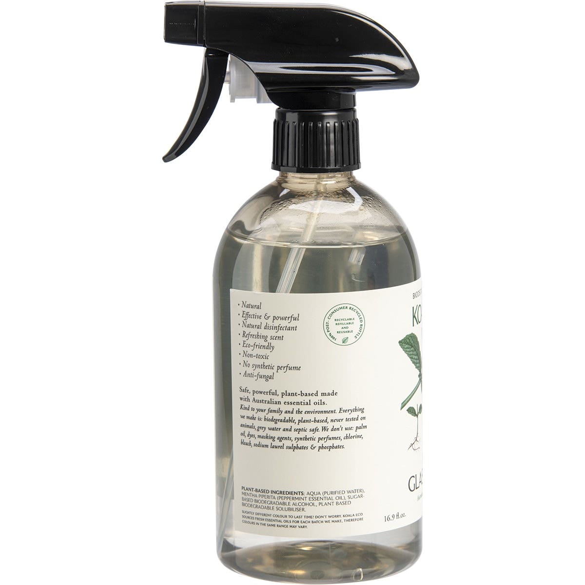 KOALA ECO Glass Cleaner Peppermint Essential Oil 500ml