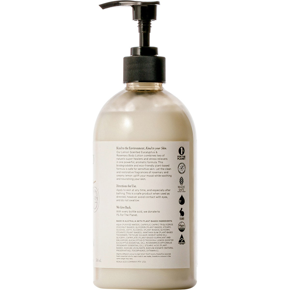 KOALA ECO Hand And Body Lotion Lemon Scented, Eucalyptus & Rosemary 500ml