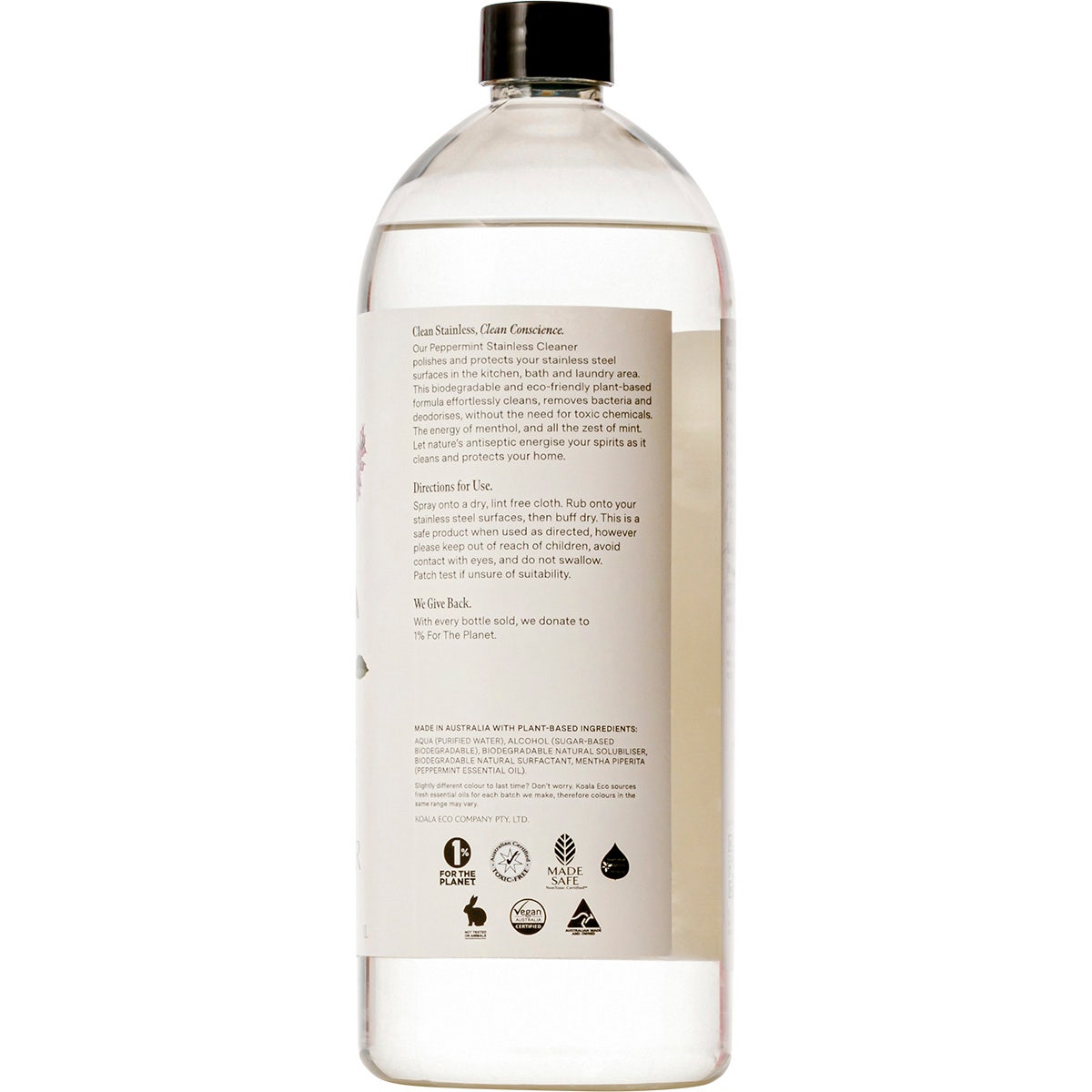 Koala Eco Stainless Steel Cleaner Peppermint 1l